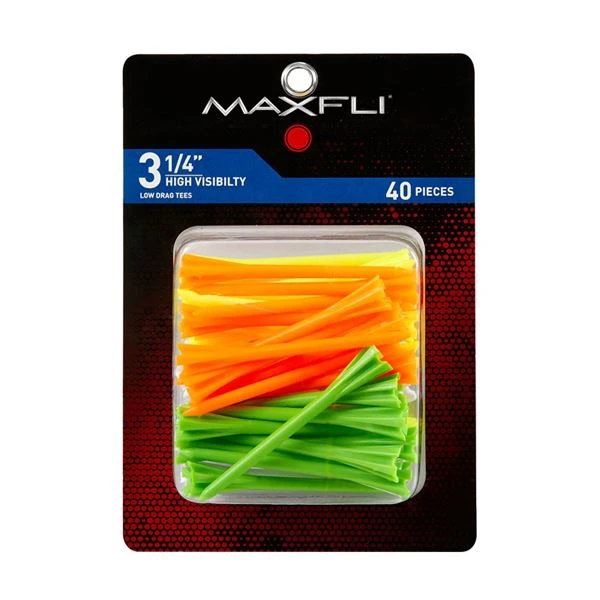 Maxfli Pronged High-Visibility Golf Tees - 40 Pack 2 Maxfli Pronged High-Visibility Golf Tees - 40 Pack - Image 2