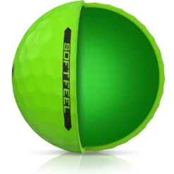 Srixon Soft Feel Brite Matte Color Golf Balls -Wilson Shop SOFTFEEL13 BRITEGREEN QUARTERVIEW Reflection