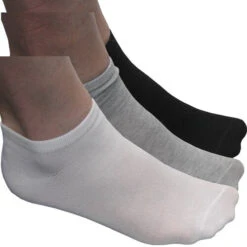 Slazenger Men's Performance Low Cut Socks 10 Pack -Wilson Shop SlazengerLowCutSocks WhiteBlackGray0
