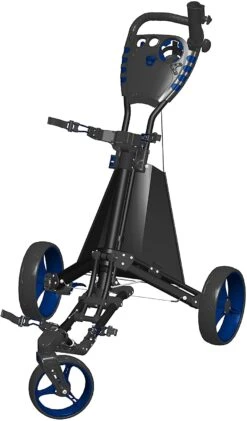 Spin It Golf Easy Drive 3-Wheel Push Cart -Wilson Shop SpinItEasyDriver BlackBlue