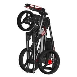 Spin It Golf Easy Drive 3-Wheel Push Cart -Wilson Shop SpinitEasyFold Folded