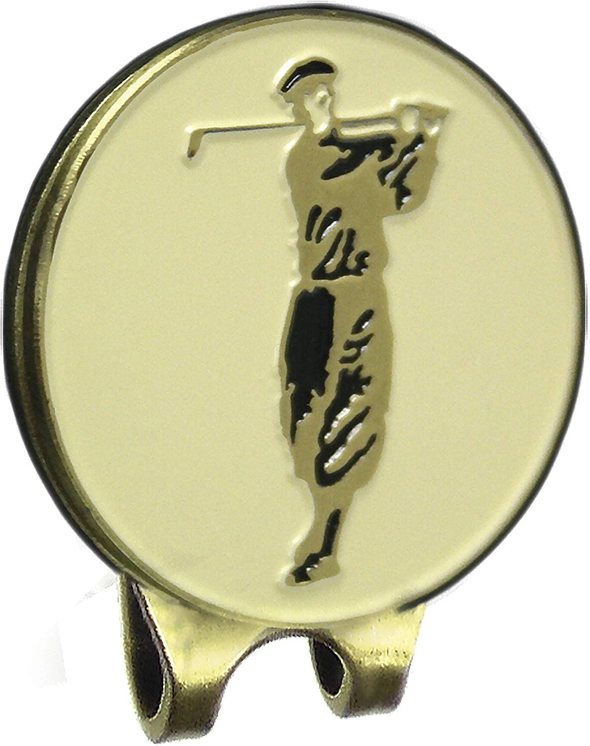 ProActive Sports Antique Brass Visor Clip With Magnetic Golfer Coin Ball Marker 1 ProActive Sports Antique Brass Visor Clip With Magnetic Golfer Coin Ball Marker