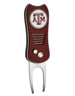 Team Golf Retractable Switchblade Switchfix Divot Tool Ball Marker - NCAA 37 Team Golf Retractable Switchblade Switchfix Divot Tool Ball Marker - NCAA -Wilson Shop TexasAM Aggies Switchfix 44448 152