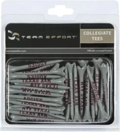 WinCraft Team Effort Collegiate Golf Tees 40 Pack -Wilson Shop Texas A M Aggies Tees