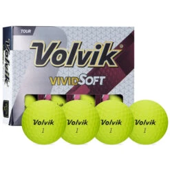 Volvik Vivid Soft Matte Urethane Golf Balls 10 Volvik Vivid Soft Matte Urethane Golf Balls -Wilson Shop Vivid Soft Yellow
