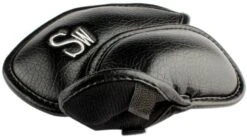 Volf Golf Black Synthetic Leather Iron Covers Set -Wilson Shop VolfGolfHeadcover BlackLeatherIrons3