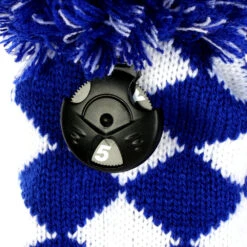 Volf Golf Knit Blue White Diamond Headcover Set -Wilson Shop VolfGolfHeadcovers KnitBlueSet5