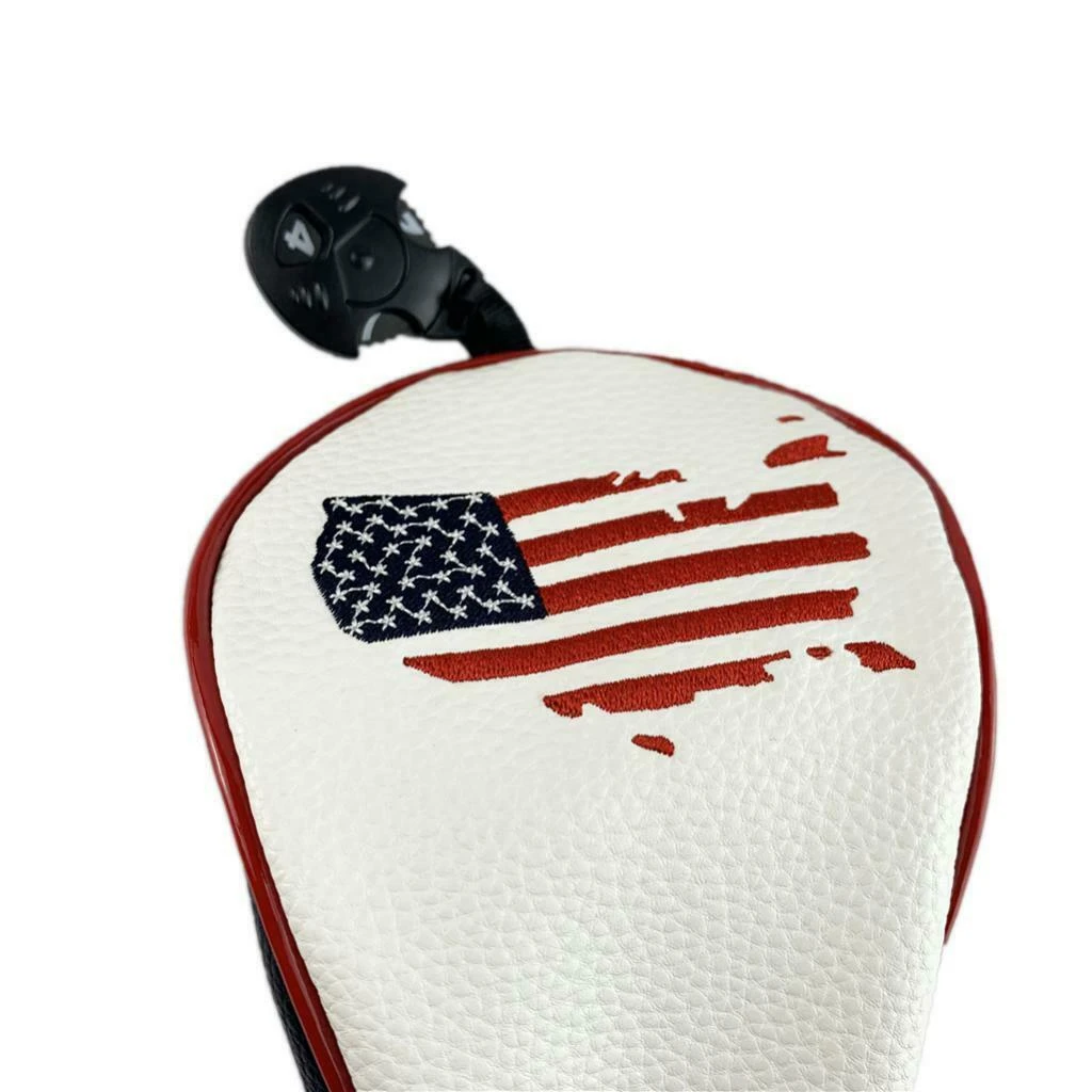 Volf Golf Red White Blue Leather USA Headcovers 7 Volf Golf Red White Blue Leather USA Headcovers - Image 7