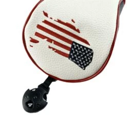 Volf Golf Red White Blue Leather USA Headcovers 18 Volf Golf Red White Blue Leather USA Headcovers -Wilson Shop VolfGolfHeadcovers USAFairway2
