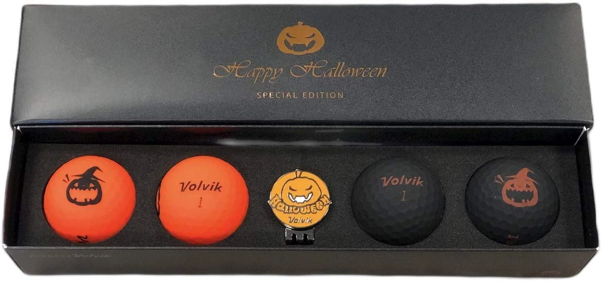 Volvik Vivid Happy Halloween Special Edition Golf Ball & Ball Marker Set 1 Volvik Vivid Happy Halloween Special Edition Golf Ball & Ball Marker Set
