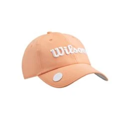 Wilson Staff Ladies Pro Tour Golf Hat -Wilson Shop WGH70001P 4 WS PRO TOUR HAT Peach WH.png.cq5dam.web .1200.1200