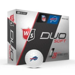 Wilson Staff Duo Soft NFL Team Licensed Golf Balls -Wilson Shop WGWP400BF WS DUO Soft 12BALL WH NFL Buffalo Vert wBall Hotlist V2