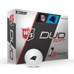 Wilson Staff Duo Soft NFL Team Licensed Golf Balls -Wilson Shop WGWP400CA WS DUO Soft 12BALL WH NFL Carolina Vert wBall Hotlist V2