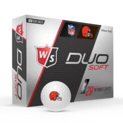 Wilson Staff Duo Soft NFL Team Licensed Golf Balls -Wilson Shop WGWP400CL WS DUO Soft 12BALL WH NFL Cleveland Vert wBall Hotlist V2