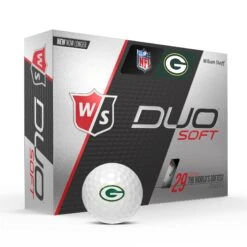 Wilson Staff Duo Soft NFL Team Licensed Golf Balls -Wilson Shop WGWP400GB WS DUO Soft 12BALL WH NFL GreenBay Vert wBall Hotlist V2