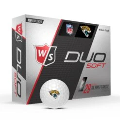 Wilson Staff Duo Soft NFL Team Licensed Golf Balls -Wilson Shop WGWP400JX WS DUO Soft 12BALL WH NFL Jacksonville Vert wBall Hotlist V2