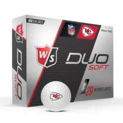 Wilson Staff Duo Soft NFL Team Licensed Golf Balls -Wilson Shop WGWP400KC WS DUO Soft 12BALL WH NFL KansasCity Vert wBall Hotlist V2