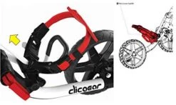 Clicgear Golf 3-Wheel Push Cart Model 4.0 33 Clicgear Golf 3-Wheel Push Cart Model 4.0 -Wilson Shop White 8