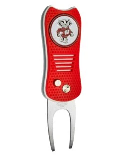 Team Golf Retractable Switchblade Switchfix Divot Tool Ball Marker - NCAA 38 Team Golf Retractable Switchblade Switchfix Divot Tool Ball Marker - NCAA -Wilson Shop Wisconsin Badgers Switchfix 44448 159