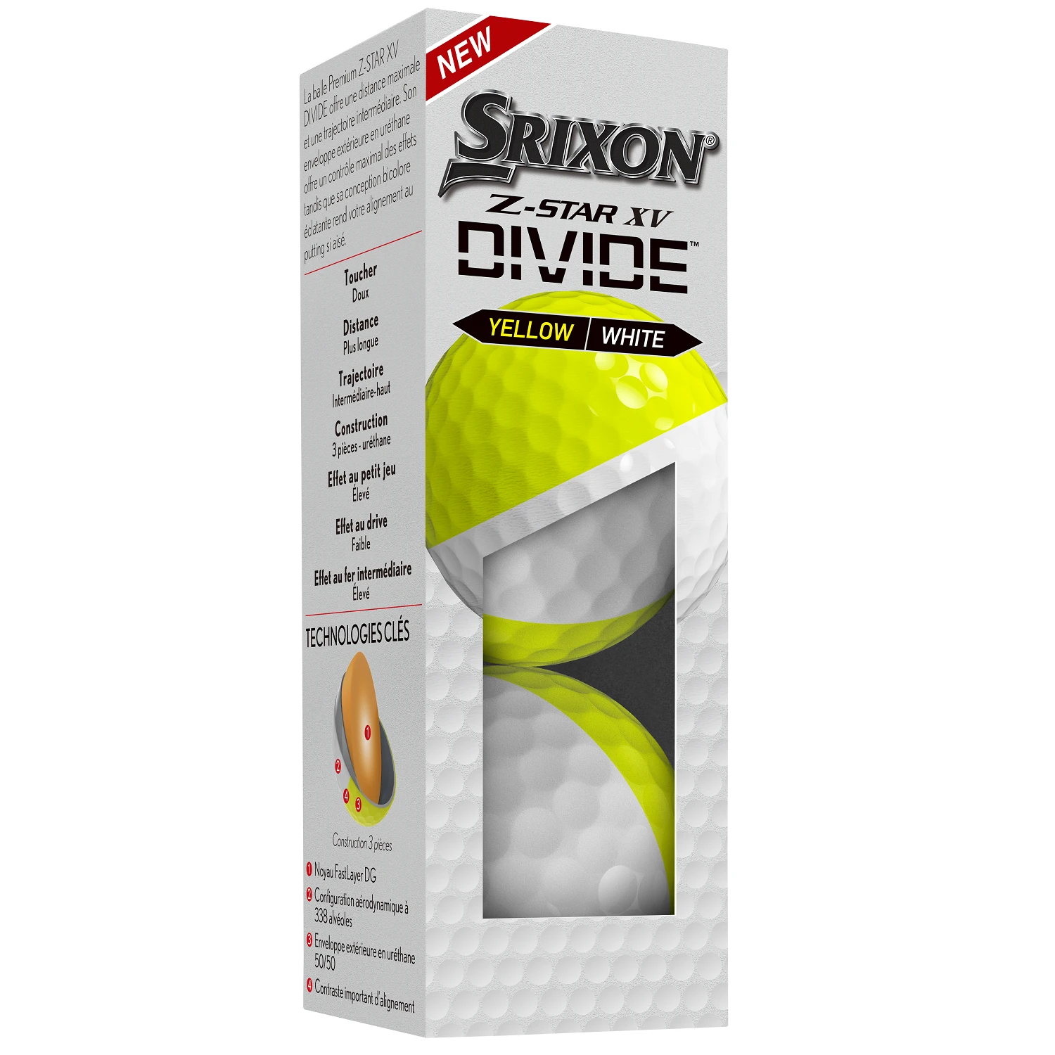 Srixon Z-Star XV Tour Divide Golf Balls 2 Srixon Z-Star XV Tour Divide Golf Balls - Image 2
