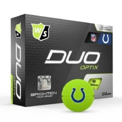 Wilson Staff Duo Optix NFL Team Licensed Golf Balls - Matte Green 9 Wilson Staff Duo Optix NFL Team Licensed Golf Balls - Matte Green -Wilson Shop cc0e5776961aee86273bf6cccf6d955f090eaab0 WGWP504IN 9 Duo Optix Box RT Hero NFL Indianapolis Lockup GR