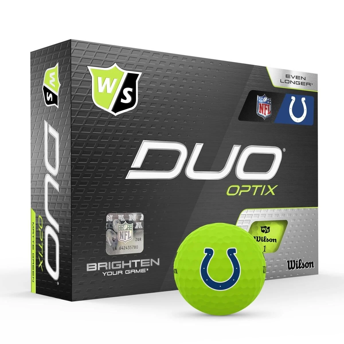 Wilson Staff Duo Optix NFL Team Licensed Golf Balls - Matte Green 4 Wilson Staff Duo Optix NFL Team Licensed Golf Balls - Matte Green - Image 4