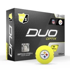 Wilson Staff Duo Optix NFL Team Licensed Golf Balls - Matte Yellow 23 Wilson Staff Duo Optix NFL Team Licensed Golf Balls - Matte Yellow -Wilson Shop e7febe588ff47c0f091f281e23fb20c2696fbf82 WGWP502PT 9 Duo Optix Box RT Hero NFL Pittsburgh Lockup YE
