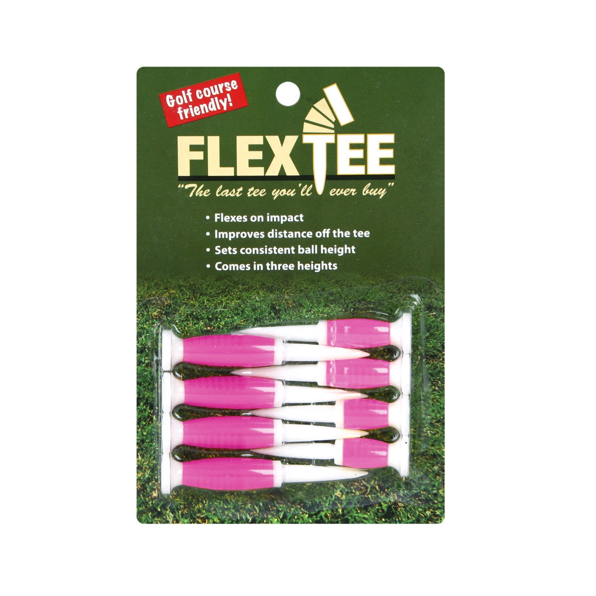 FlexTee Flexible Golf Tees - 8 Pack - Multi Heights 3 FlexTee Flexible Golf Tees - 8 Pack - Multi Heights - Image 3