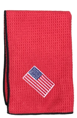 Joseph Elliott USA Embroidered Flag 18" X 18" Micro Fiber Towels -Wilson Shop je11