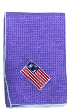 Joseph Elliott USA Embroidered Flag 18" X 18" Micro Fiber Towels -Wilson Shop je3