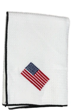 Joseph Elliott USA Embroidered Flag 18" X 18" Micro Fiber Towels -Wilson Shop je6
