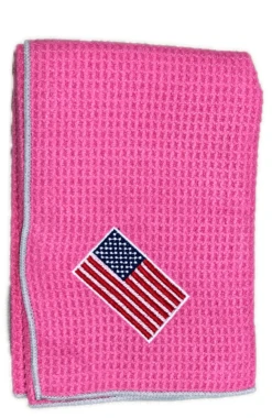 Joseph Elliott USA Embroidered Flag 18" X 18" Micro Fiber Towels -Wilson Shop je8