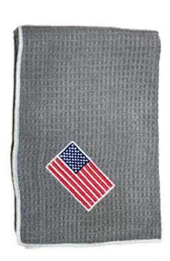 Joseph Elliott USA Embroidered Flag 18" X 18" Micro Fiber Towels -Wilson Shop je9