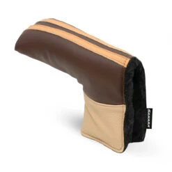 Sahara Retro Vintage Blade Putter Headcovers -Wilson Shop retro putter hc brown tan